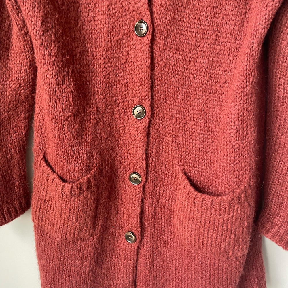 Sita Murt Alpaca Blend oversized Cardigan Sweater Duster button cozy soft girl - Picture 10 of 16